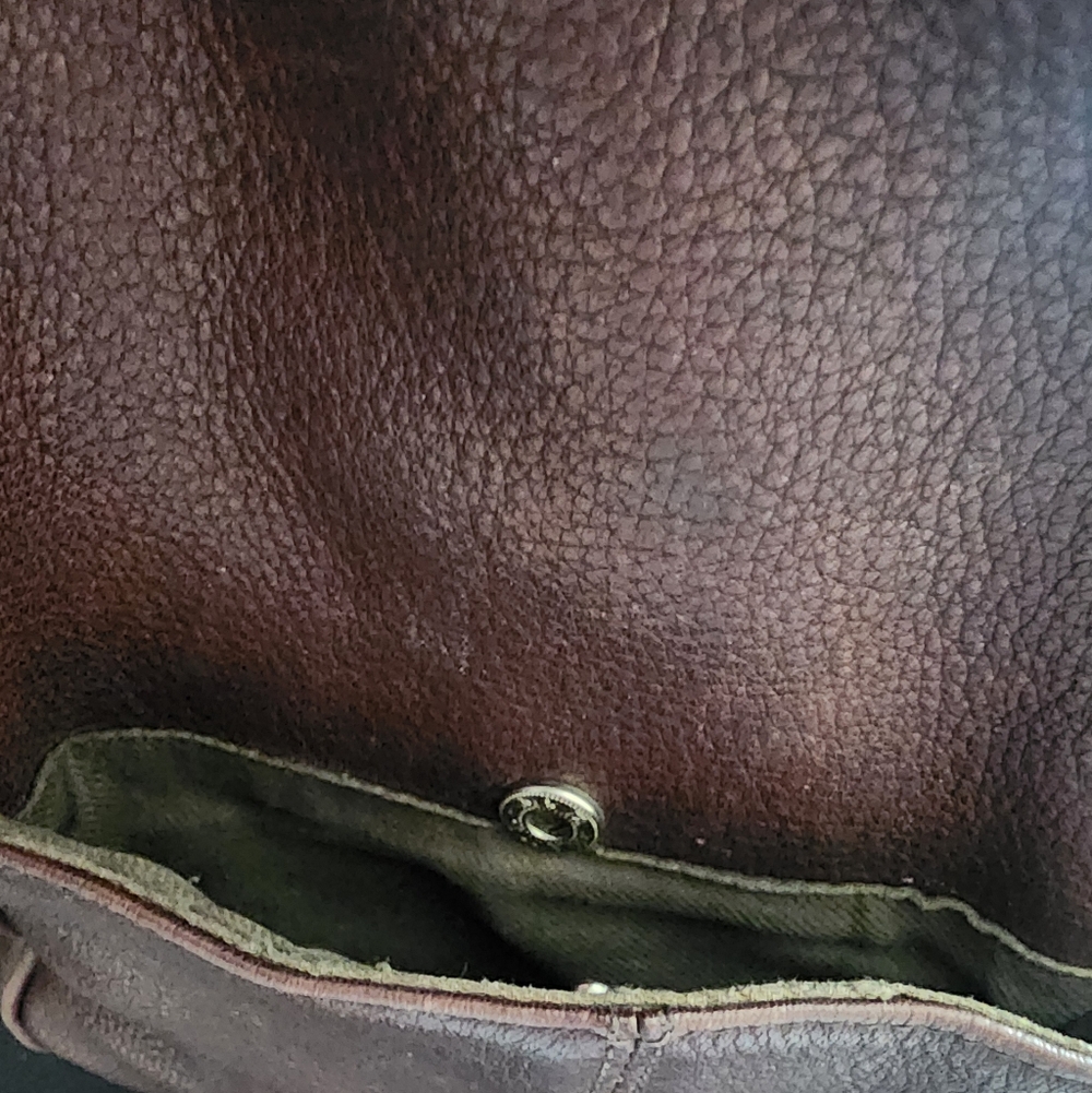 Nine West 90s Dark Academia Grunge Genuine Pebbled Leather Convertible Mini Bag - Picture 16 of 17